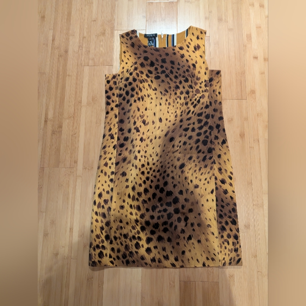 Lafayette 148 New York Leopard Print Dress